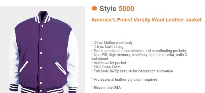 10 Year Anniversary Authentic Leather Letterman’s Jacket PRESALE