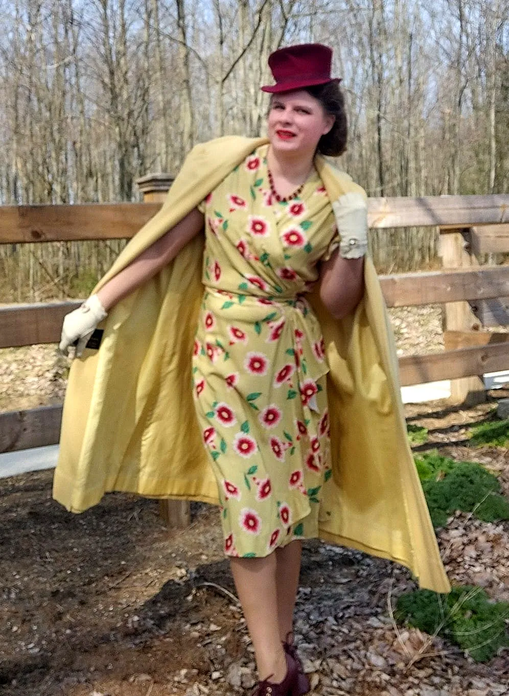 1943 Wrap Dress D40-1484