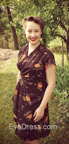 1943 Wrap Dress D40-1484