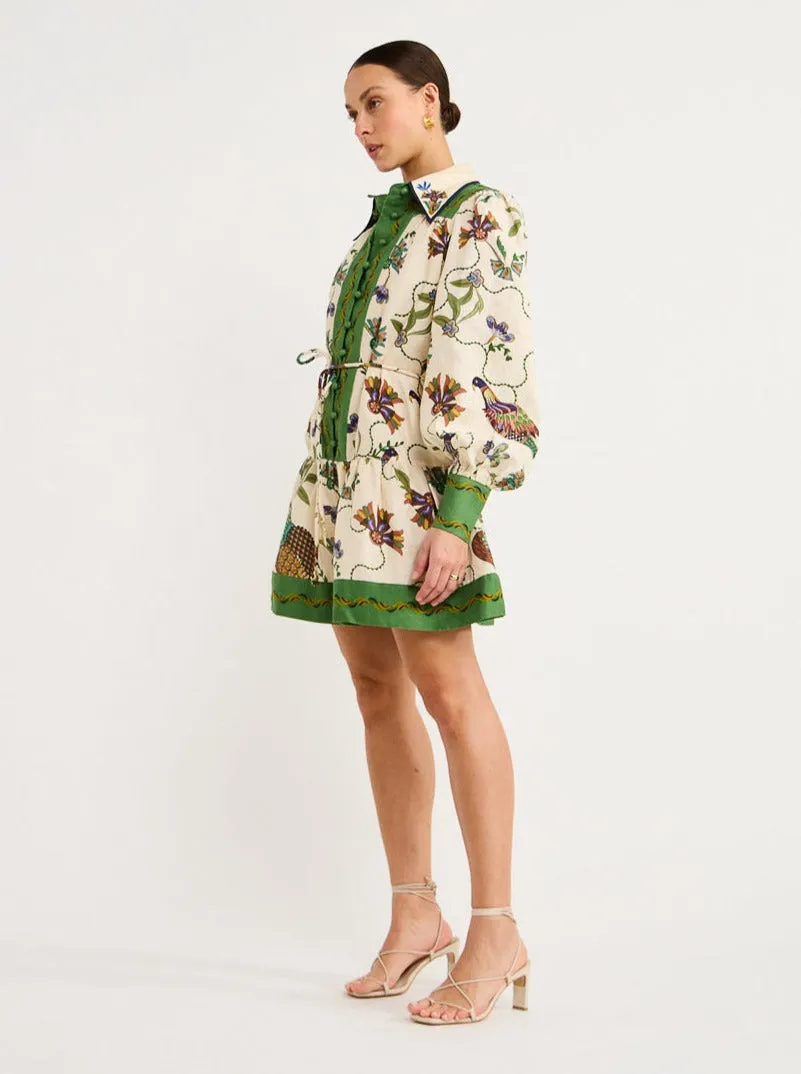 Alemais Birdie Mini Dress in Multi