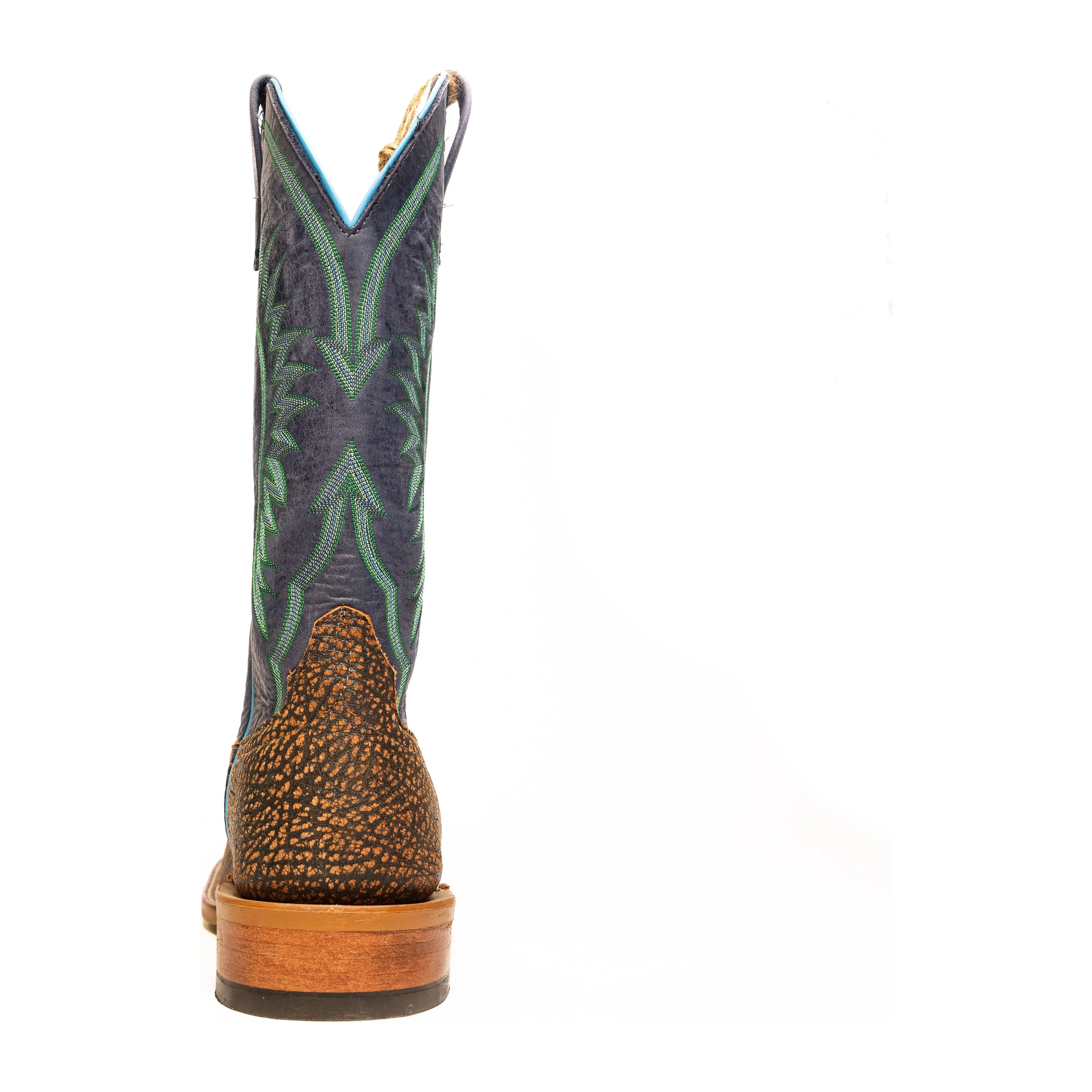 Anderson Bean Cognac Safari Buffalo with Blue Top
