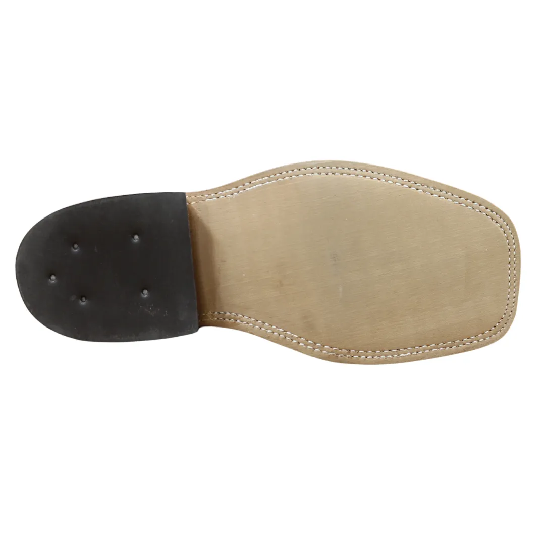Anderson Bean Cognac Safari Buffalo with Blue Top