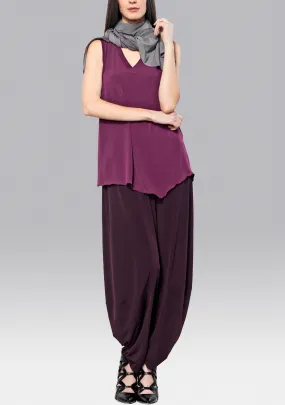 Angled Tank Top, Berry