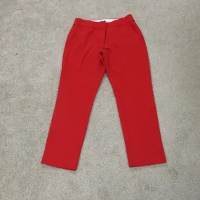 Ann Taylor Loft Julie Pant Womens 6 Red Slim Straioght Leg Casual Dress Pants