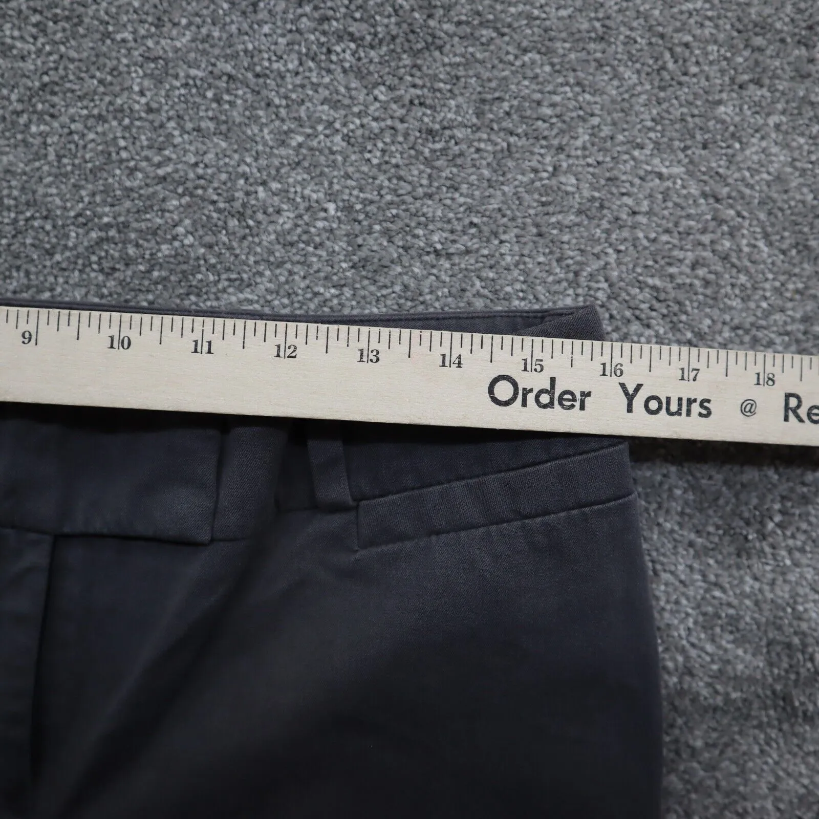 ANN Taylor Signature Womens Straight Leg Dress Pant Low Rise Gray Size 8P