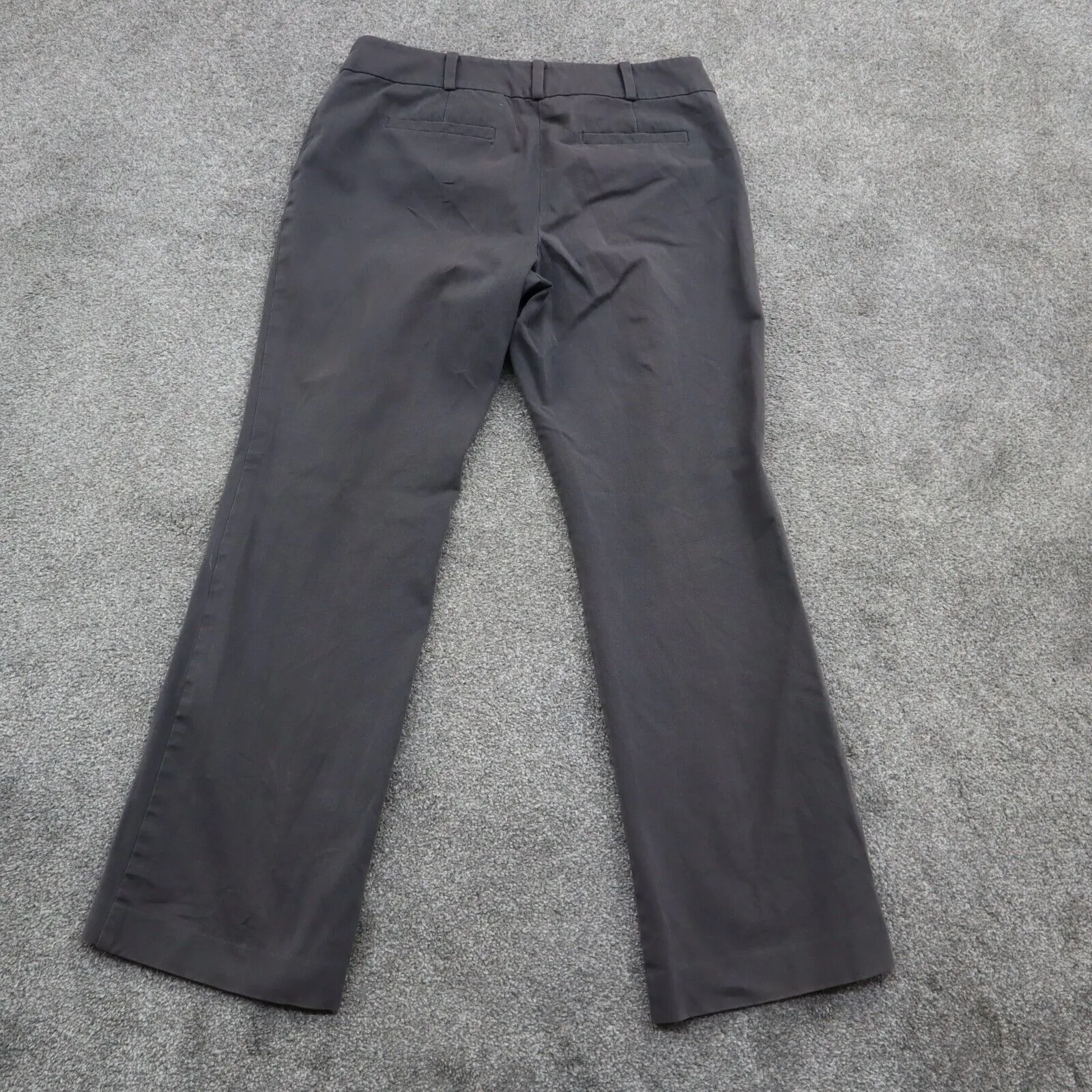 ANN Taylor Signature Womens Straight Leg Dress Pant Low Rise Gray Size 8P