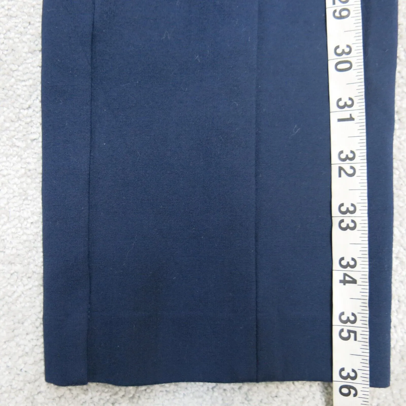 Ann Taylor Womens Straight Leg Dress Pants Stretch Mid Rise Navy Blue Size 4