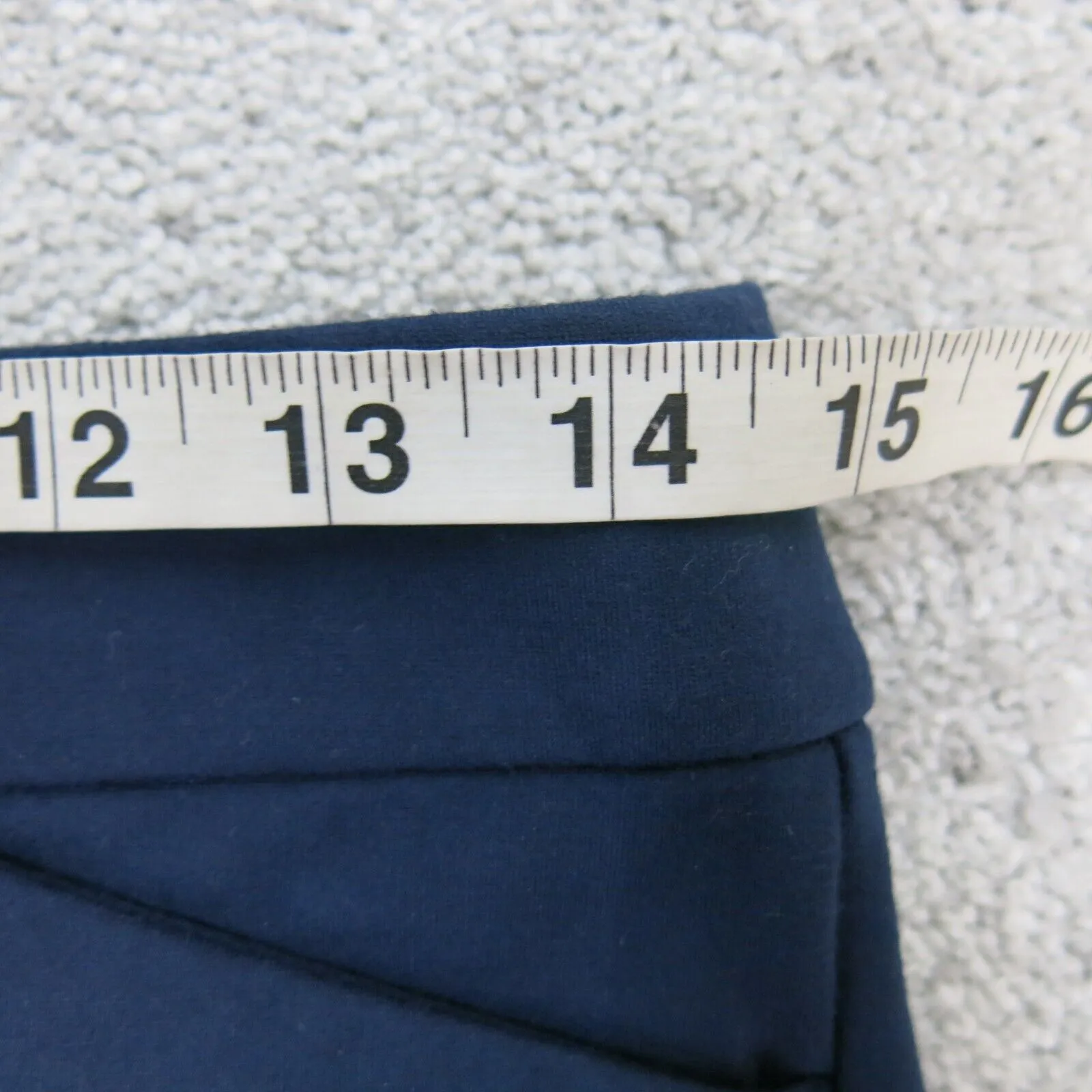 Ann Taylor Womens Straight Leg Dress Pants Stretch Mid Rise Navy Blue Size 4