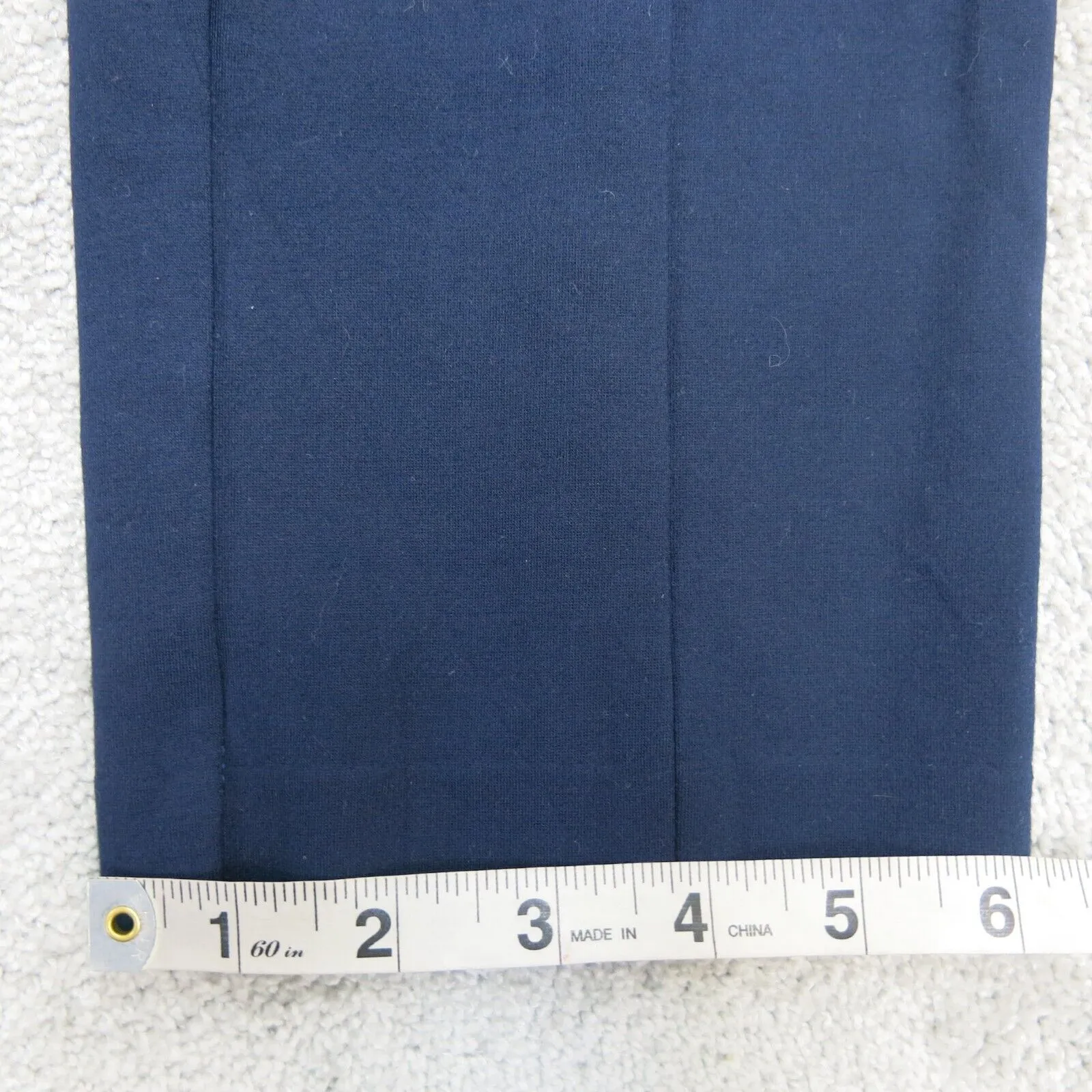 Ann Taylor Womens Straight Leg Dress Pants Stretch Mid Rise Navy Blue Size 4