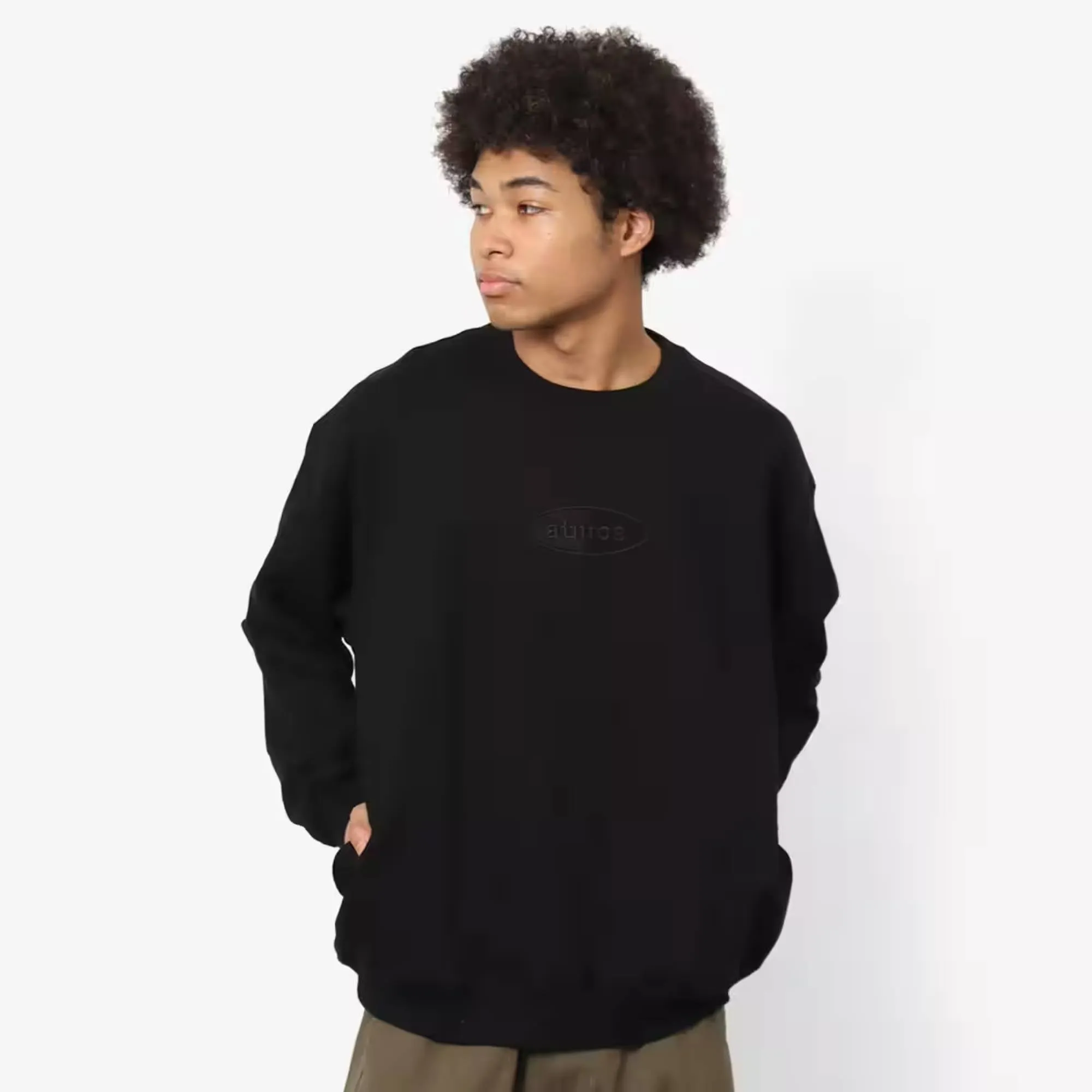 ATMOS OVAL LOGO CREWNECK SWEATSHIRT