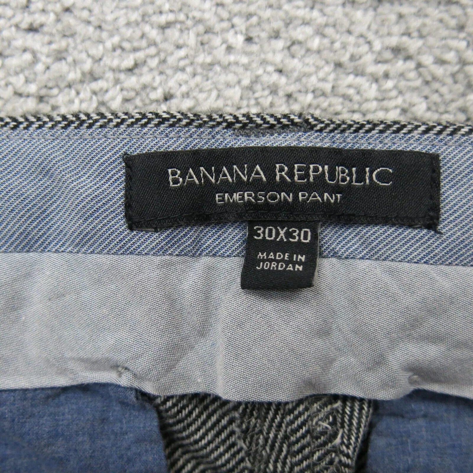 Banana Republic Womens Straight Leg Dress Pant Slash Pockets Mid Rise Gray 30X30