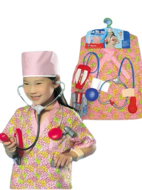 Big Girls Multi Nurse Vest Pants Accessories Halloween Costume 3-8