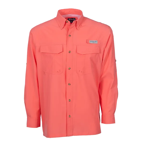 BIMINI BAY MENS FLATS V L/S SHIRT