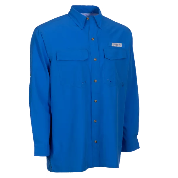 BIMINI BAY MENS FLATS V L/S SHIRT