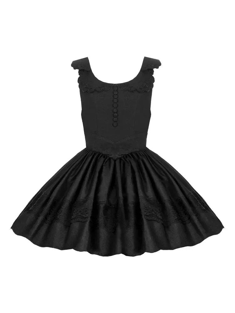 Blouse Lace White   Jacket Dress Black Black Classic Dress Gothic And Night Ruffle Traveler