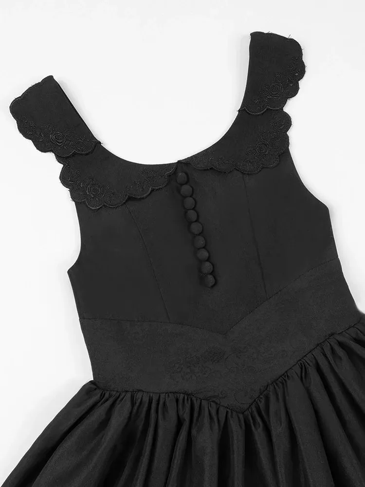 Blouse Lace White   Jacket Dress Black Black Classic Dress Gothic And Night Ruffle Traveler