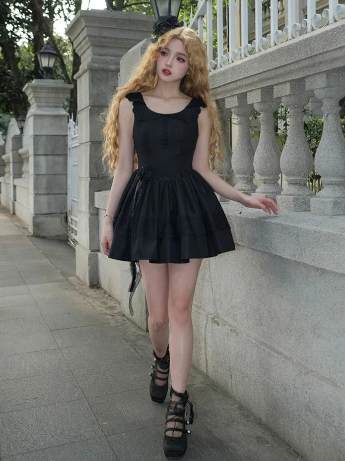 Blouse Lace White   Jacket Dress Black Black Classic Dress Gothic And Night Ruffle Traveler