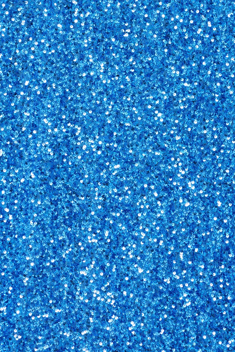 Blue Sequin Jaspre Wrap Skirt