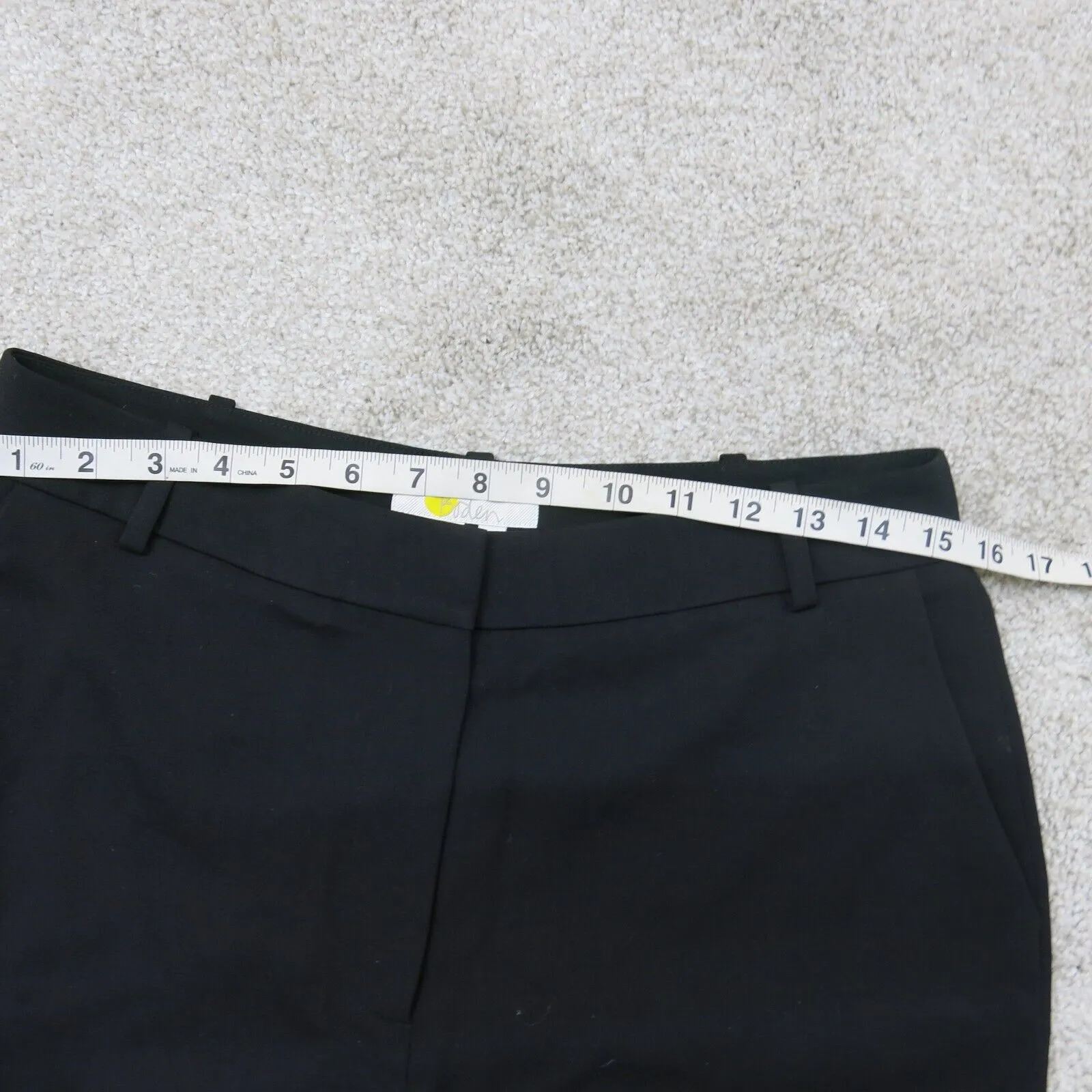 Boden Womens Dress Pant Wide Leg Flat Front High Rise Pull on Black Size 31W