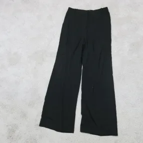 Boden Womens Dress Pant Wide Leg Flat Front High Rise Pull on Black Size 31W