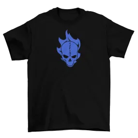Camp Gonnagetcha Cabin Blue Skulls - T-Shirt