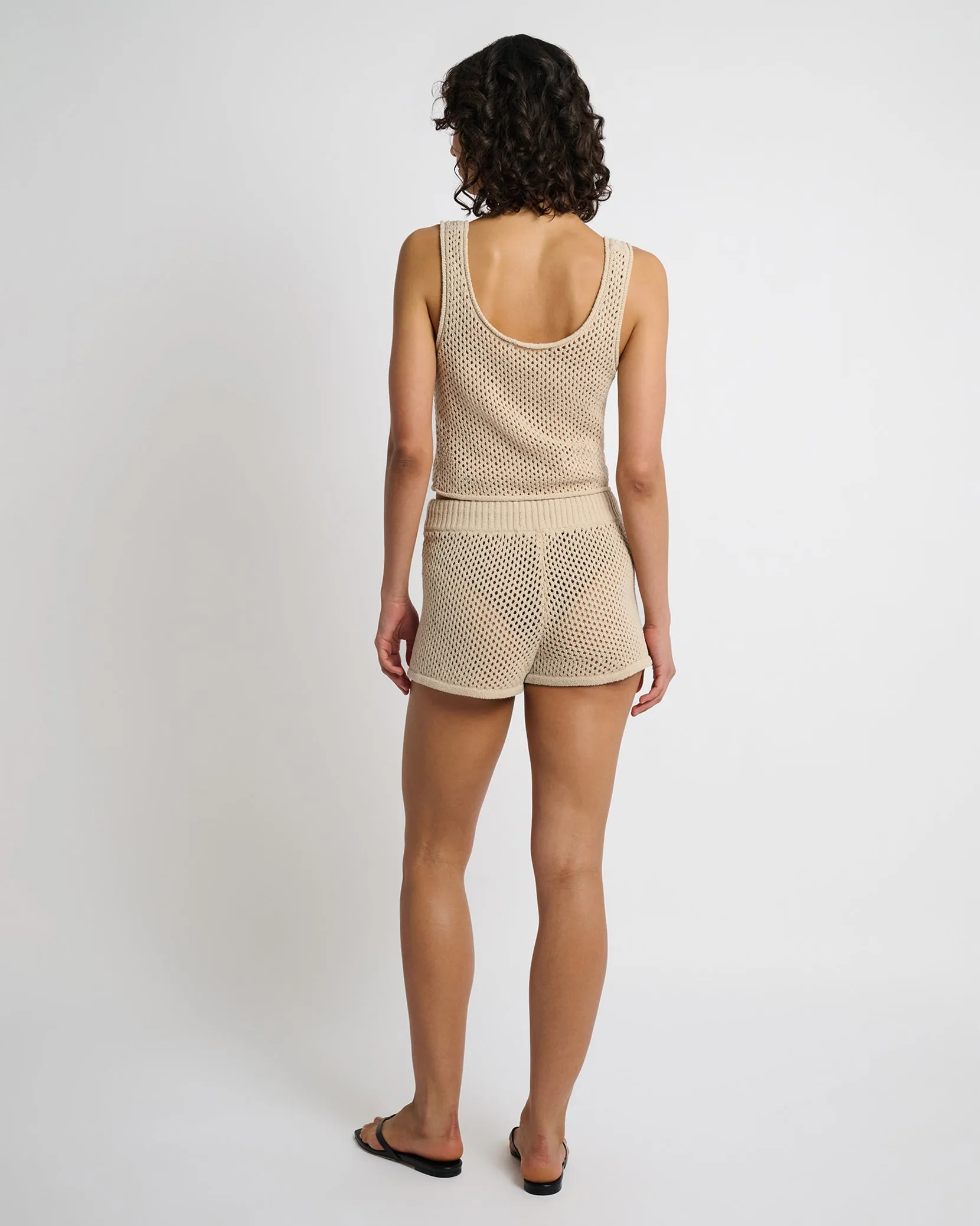Crochet Knit Scoop Tank