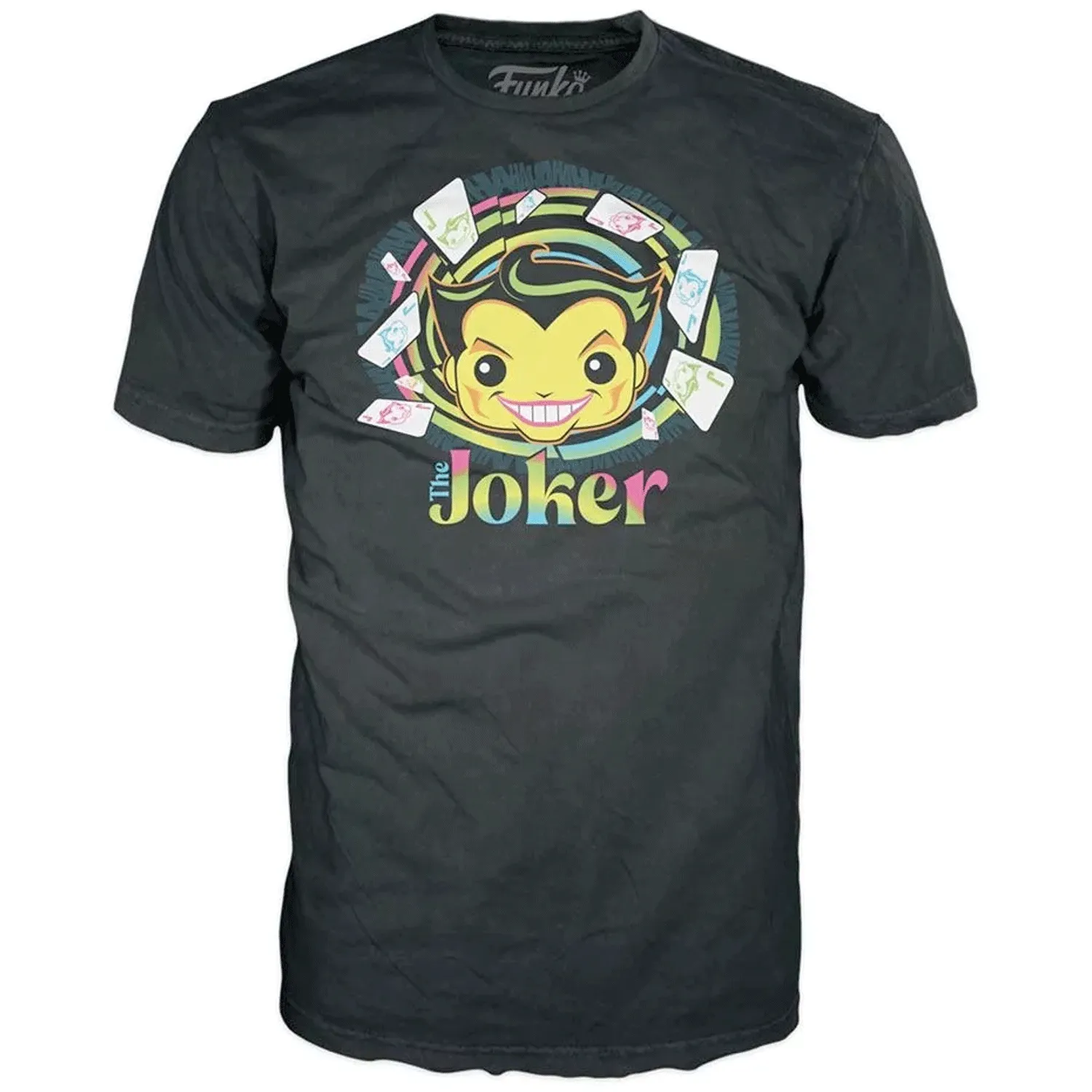 DC Comics Joker Blacklight Pop! Vinyl and Tee Set