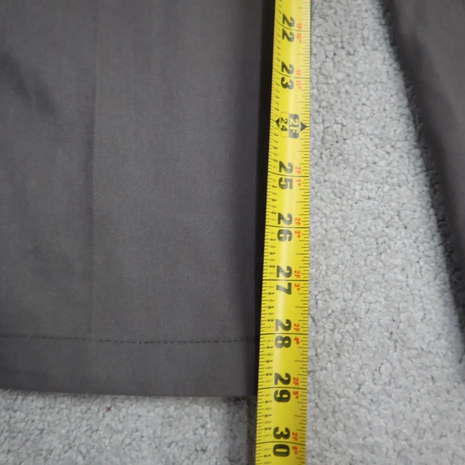 Dickies Womens Dress Pants Wide Leg High Rise Logo Brown Size W38