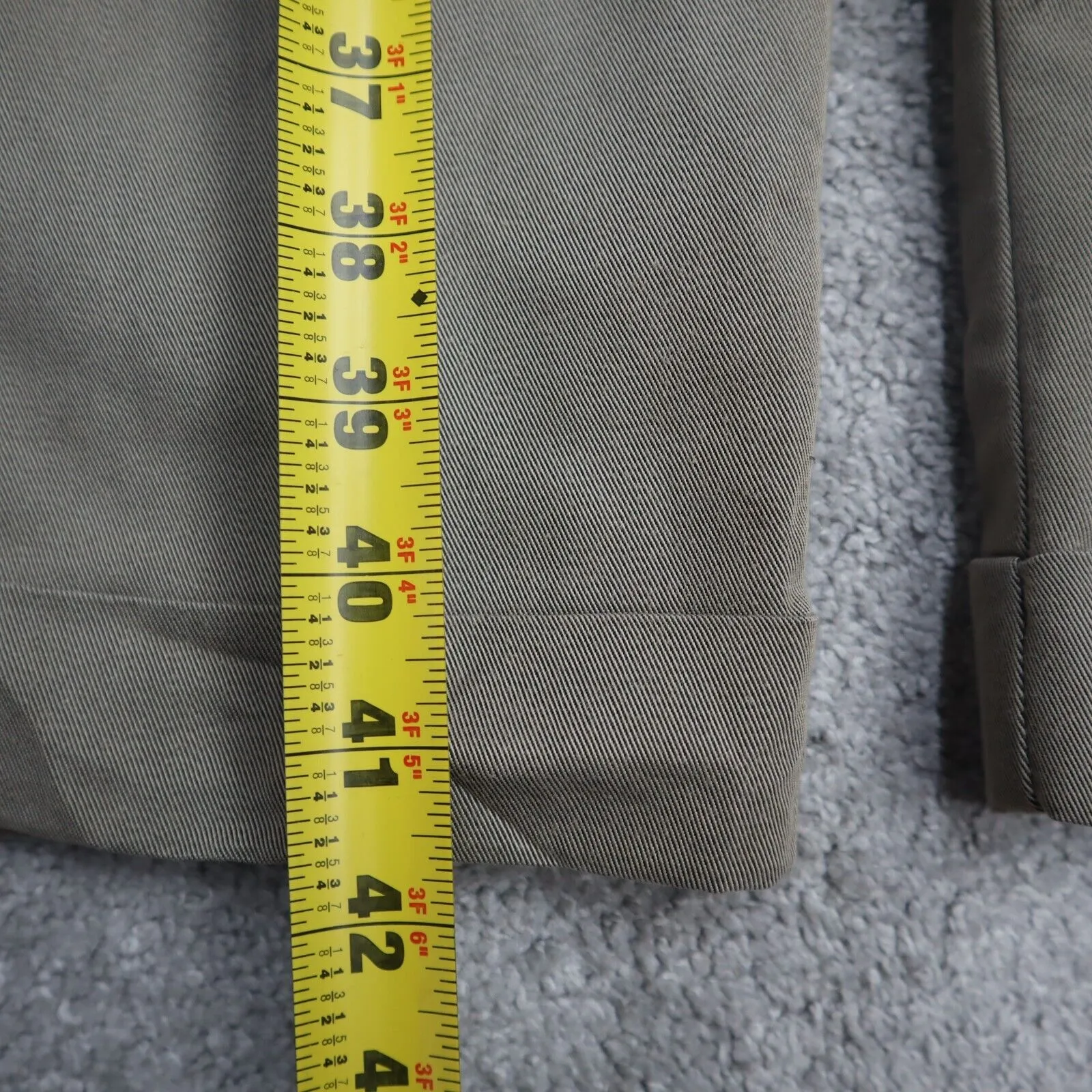 Dockers Mens Straight Leg Dress Pant High Rise Pockets Beige Size W38XL32