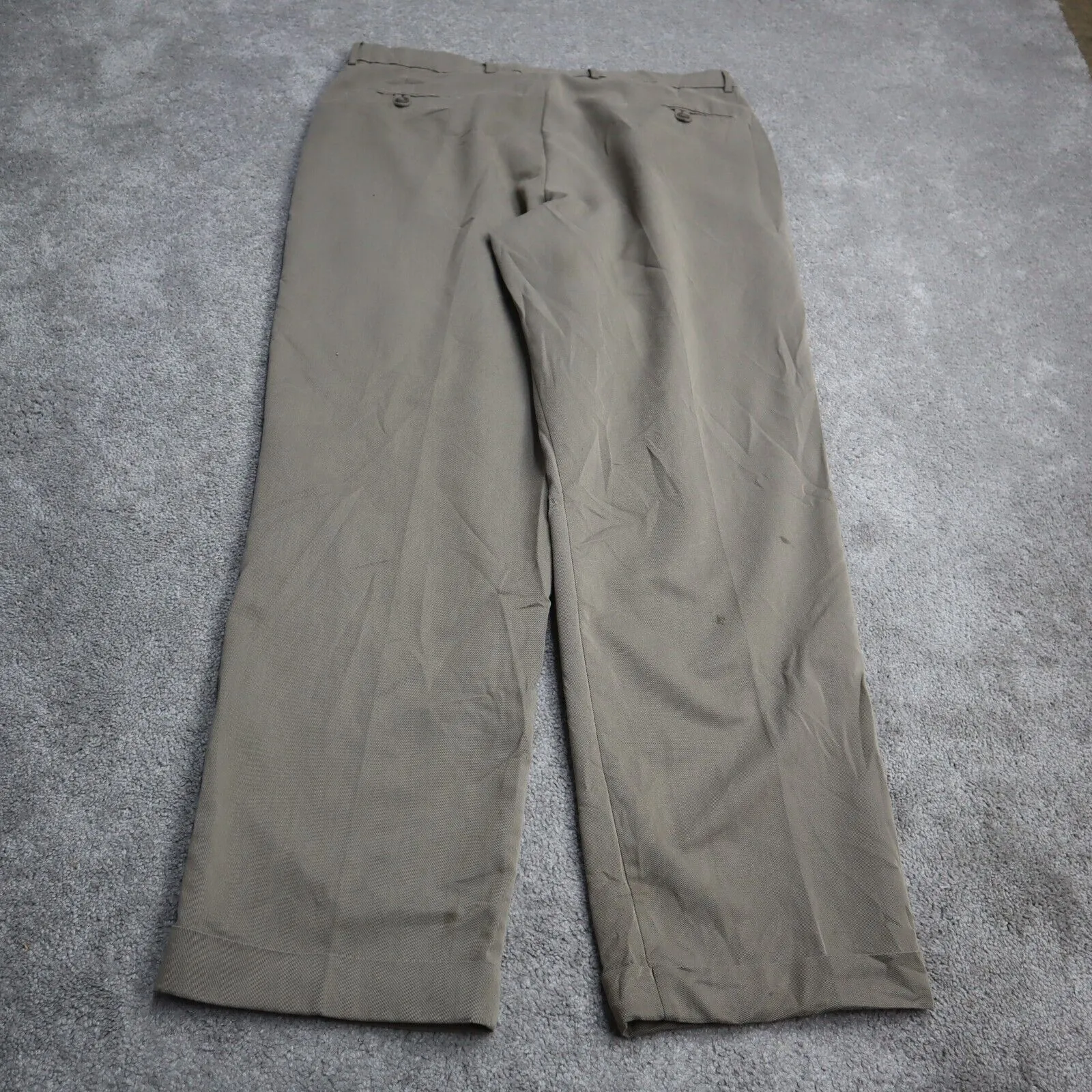 Dockers Mens Straight Leg Dress Pant High Rise Pockets Beige Size W38XL32