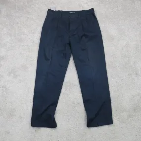 Dockers Mens Straight Leg Dress Pant Relaxed Fit Mid Rise Pockets Black W34XL32