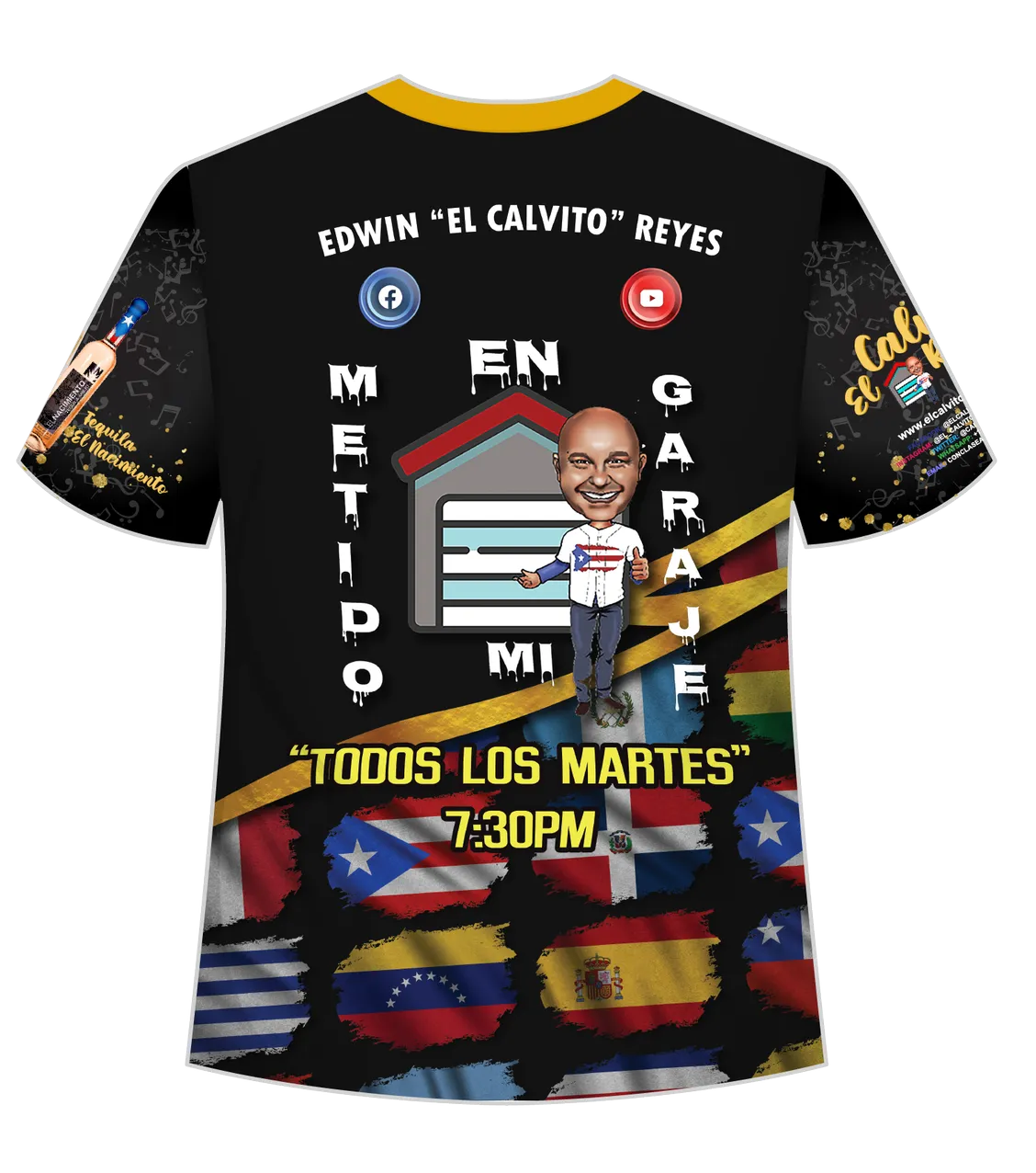 Edwin "El Calvito" Reyes CD & T Shirt Bundle