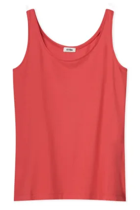 Fadia Tank Top - Rose Red