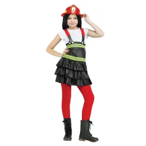 Fire Chief Cutie Costume For Girls - Size Small (4-6) (1/Pk)