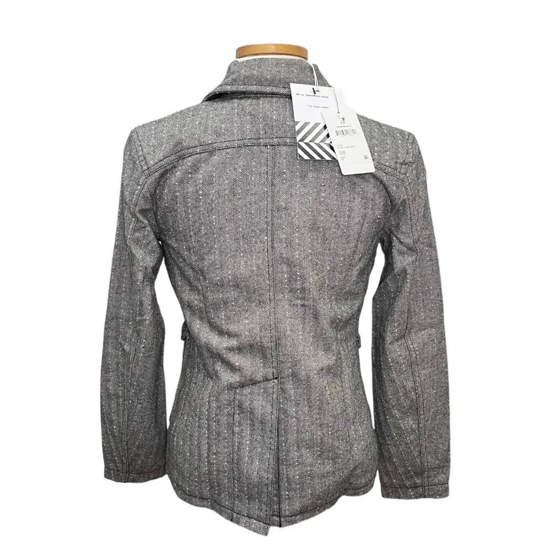 Free People x Sandrine Rose Herringbone Jacket Coat Size S New