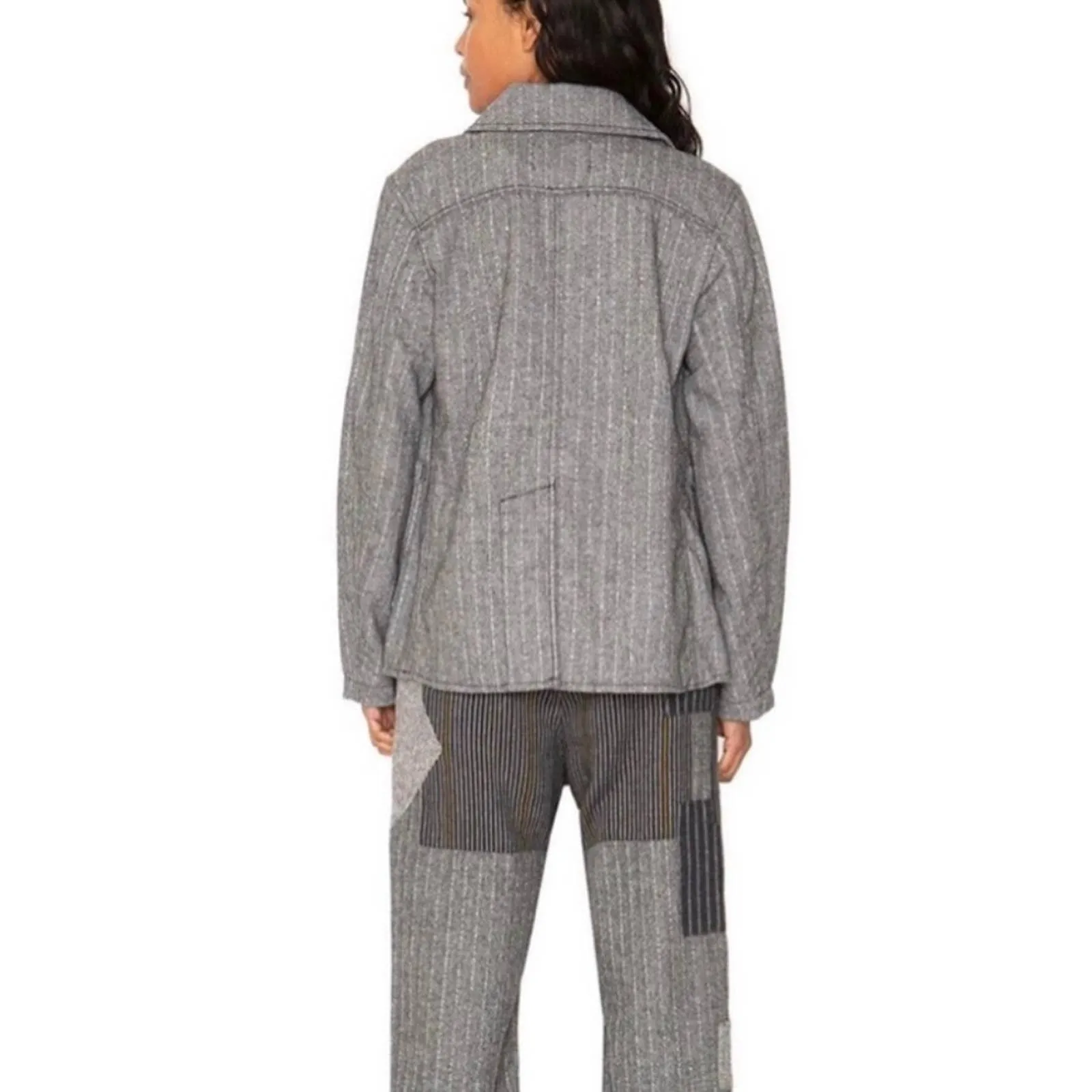 Free People x Sandrine Rose Herringbone Jacket Coat Size XS New