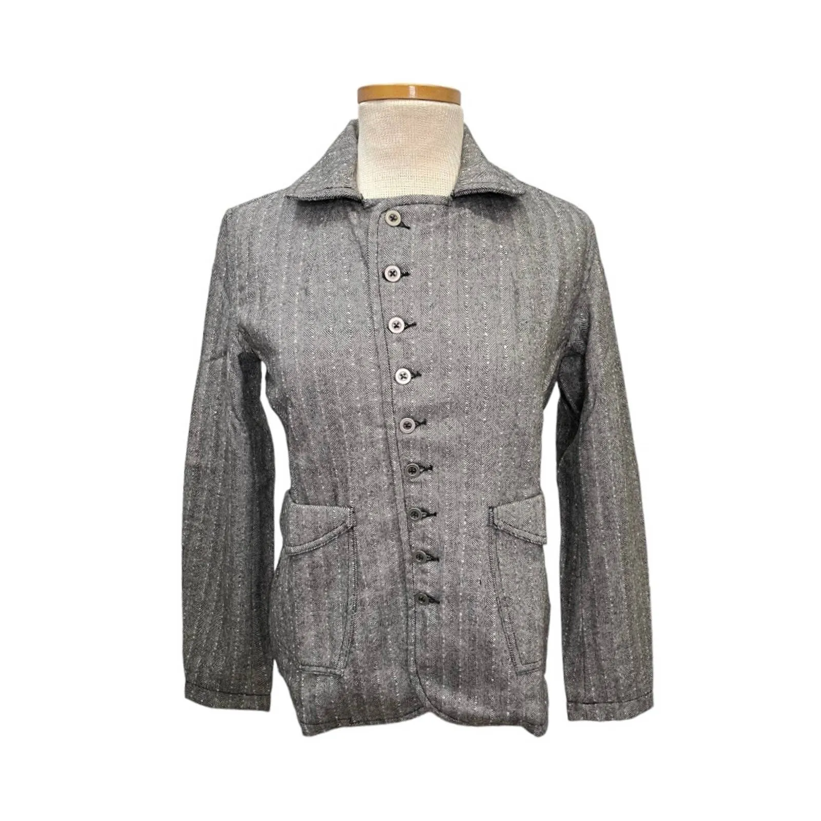 Free People x Sandrine Rose Herringbone Jacket Coat Size XS New