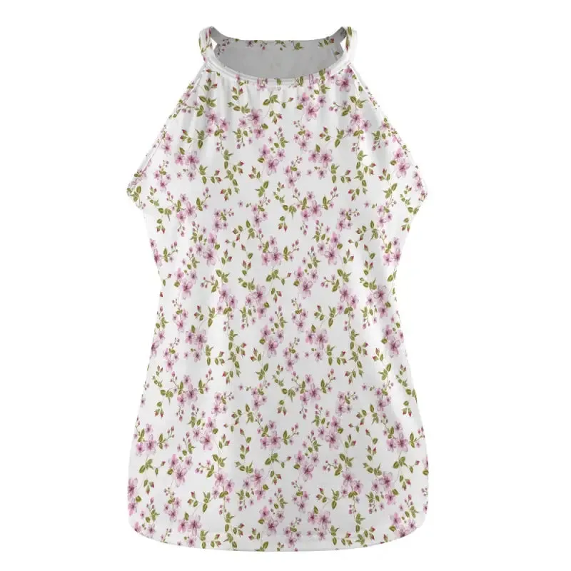 Get Ready to Twirl in the Purple Floral Halter Tank Top of Your Dreams