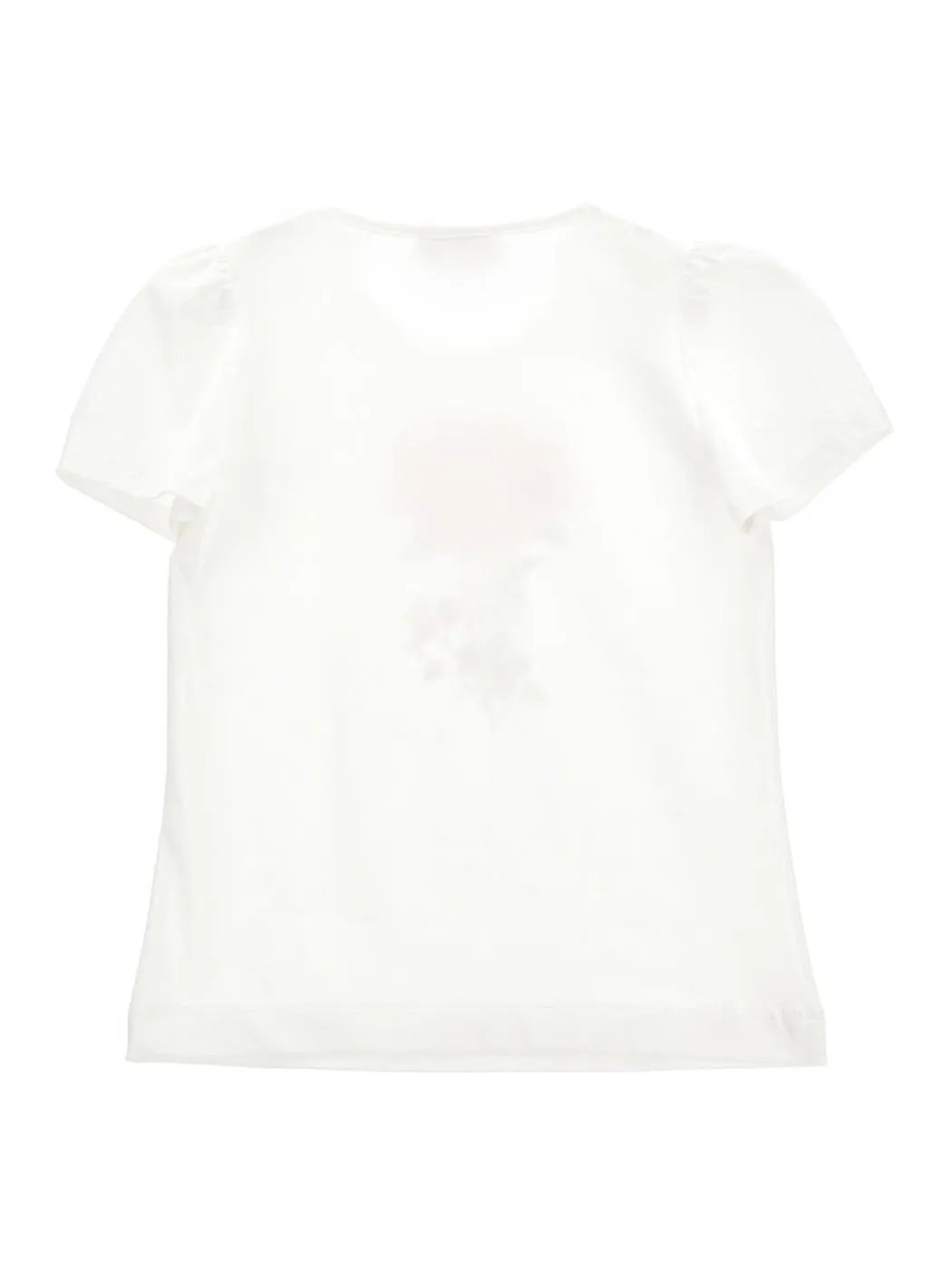 Girl cotton T-shirt with  rhinestone-71C602
