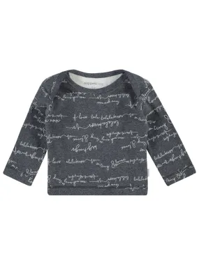 Grey Love Messages Top - Organic Cotton