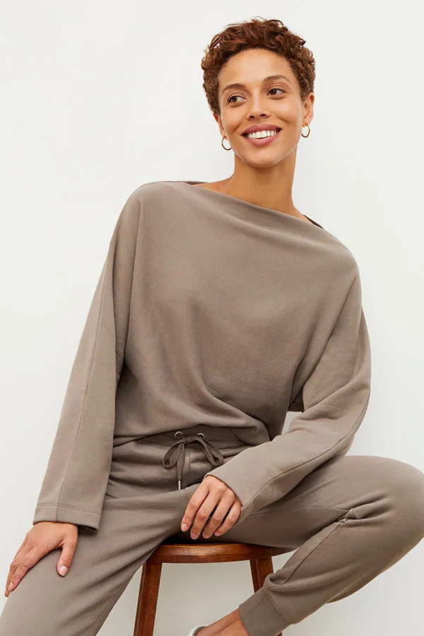 Kristin Pullover - French Terry :: Mink