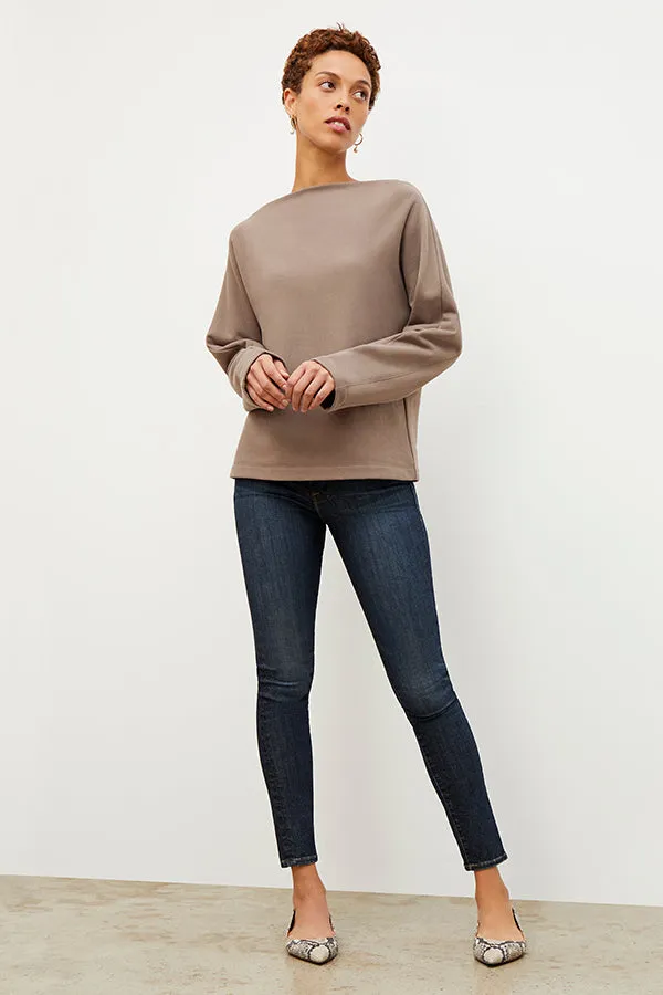 Kristin Pullover - French Terry :: Mink