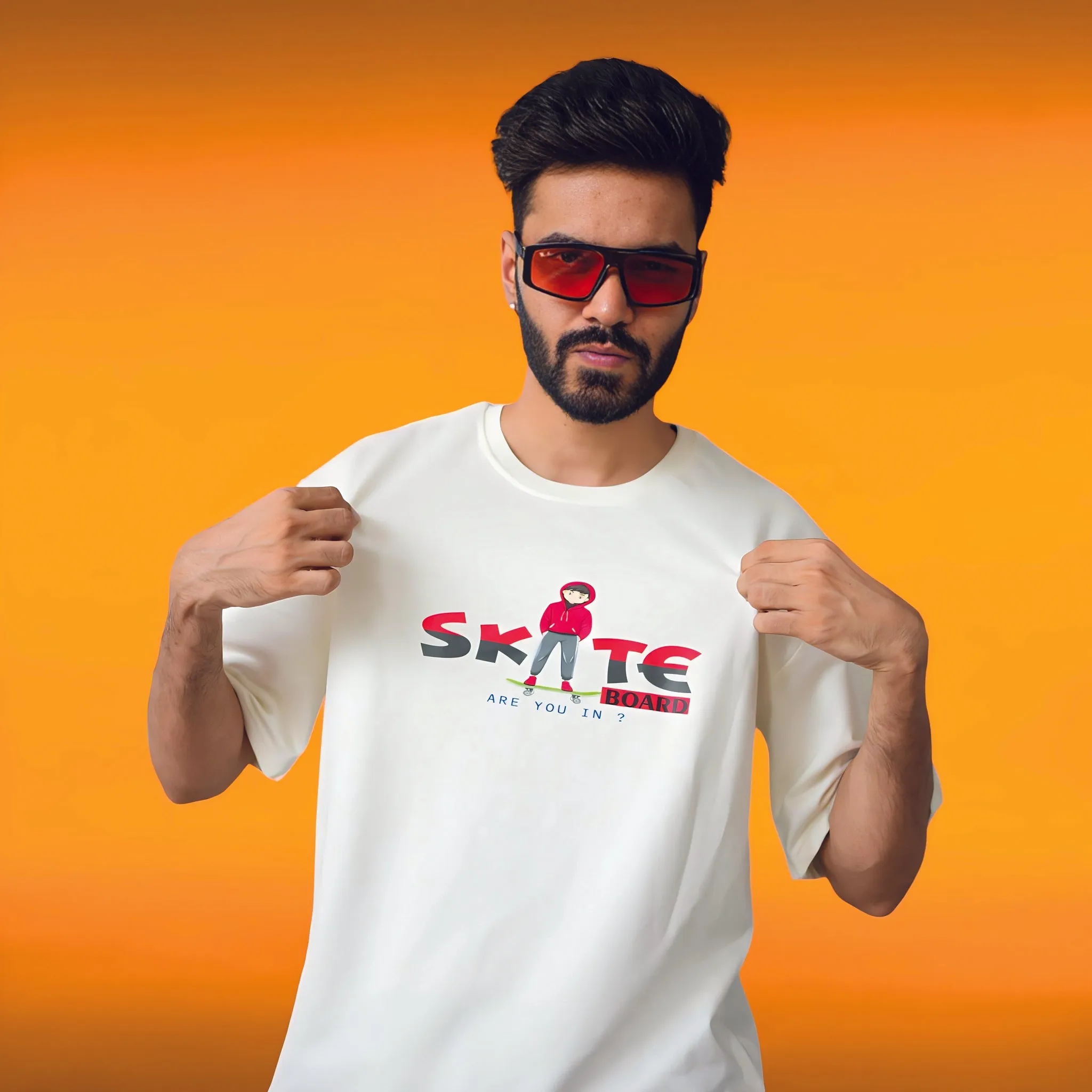 OFF White Premium Relaxed Fit Skate or Die T-shirt (230 GSM)