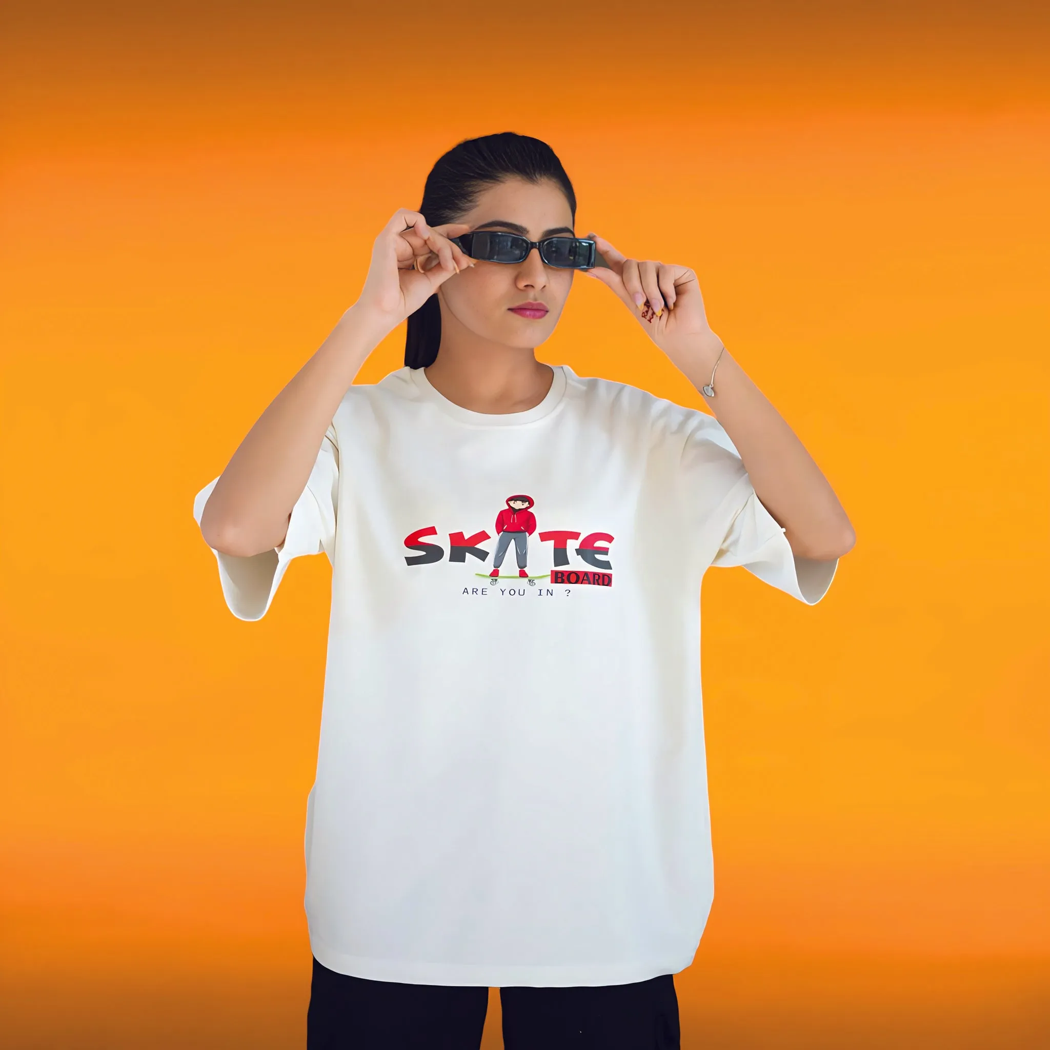 OFF White Premium Relaxed Fit Skate or Die T-shirt (230 GSM)