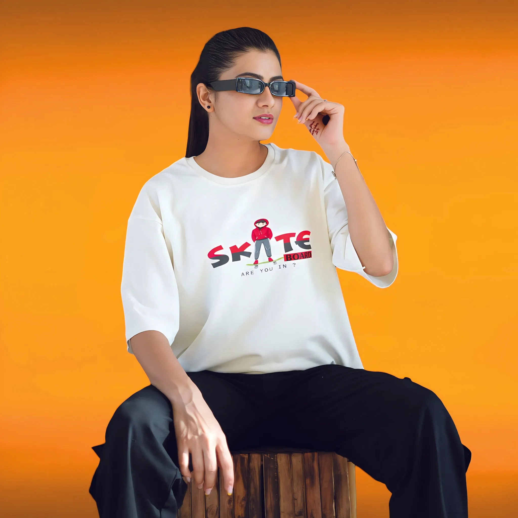 OFF White Premium Relaxed Fit Skate or Die T-shirt (230 GSM)