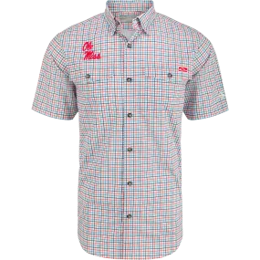 Ole Miss Frat Tattersall Short Sleeve Shirt