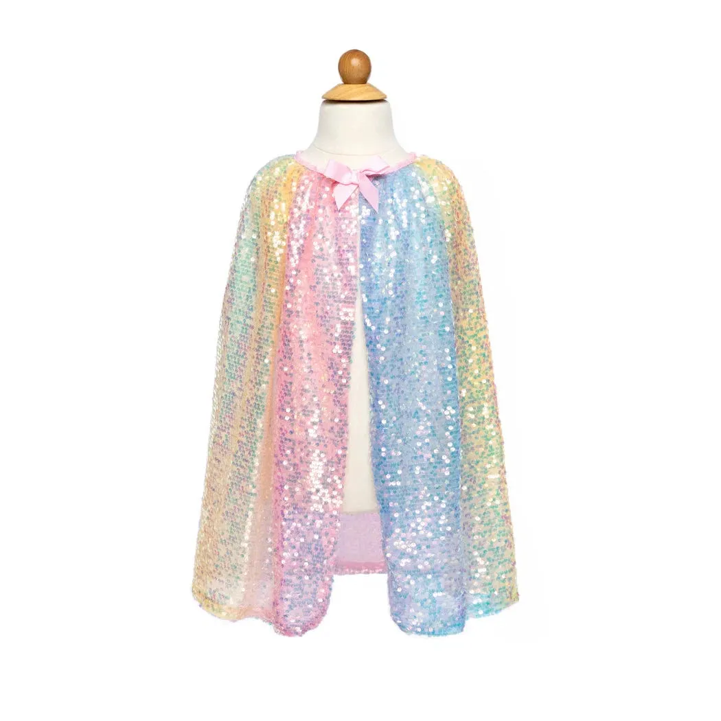 ombre sequins cape