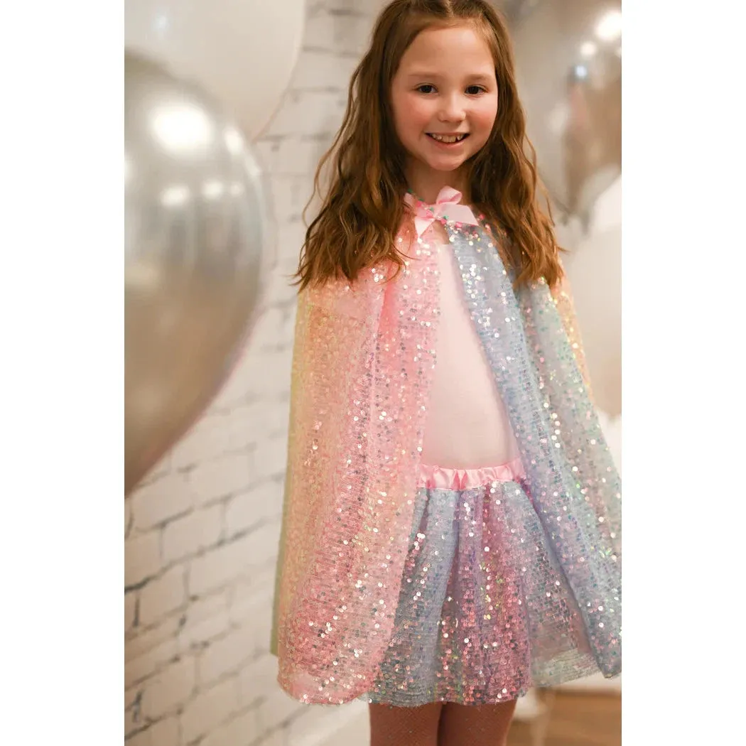 ombre sequins cape