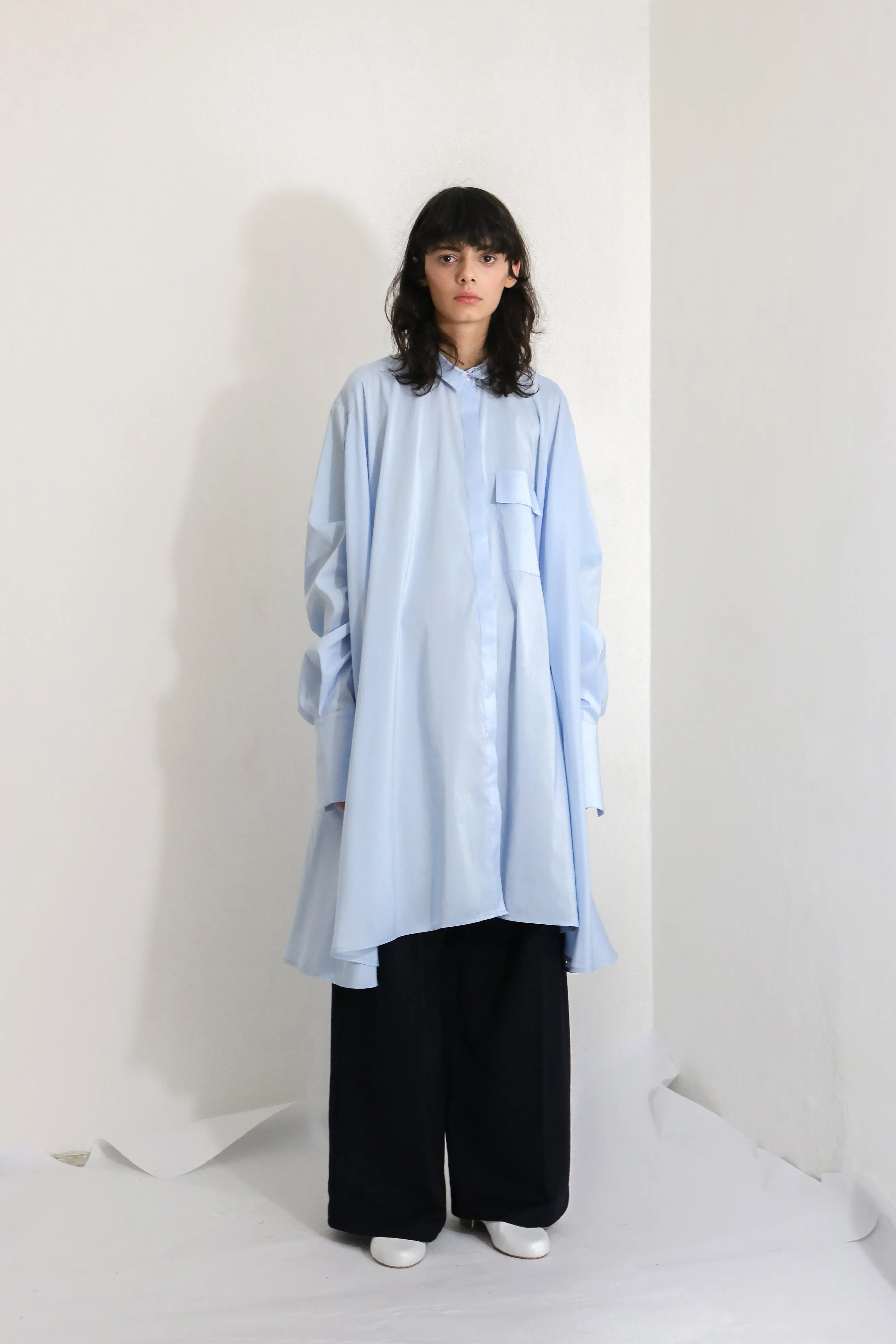 Oversized Cape Shirt