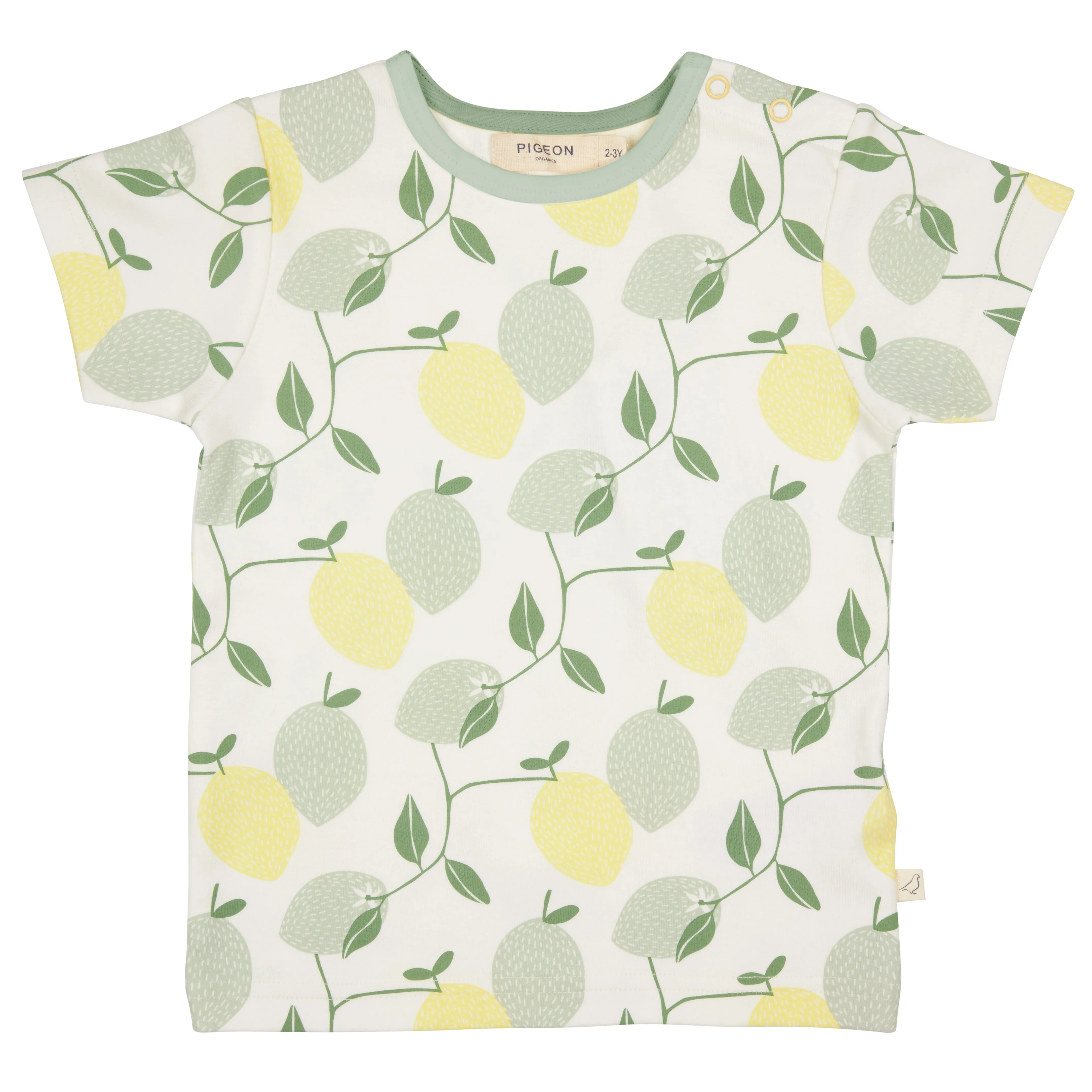 Pigeon Organics Short sleeve T-shirt (AOP), lemons